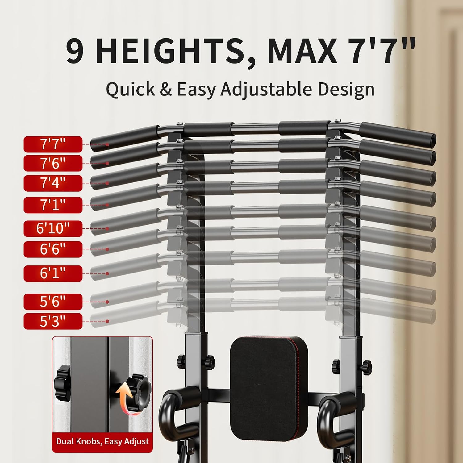 Power Tower Pull-Up Bar Statio - Leg Home Gym Workout recensie en prijs