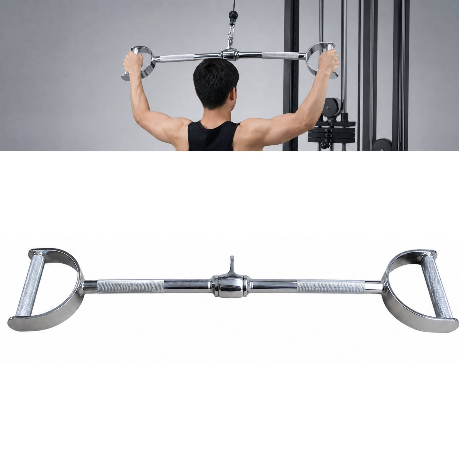 D-vormige, brede kabelgreep, d - Lat Pulldown Cable recensie en prijs
