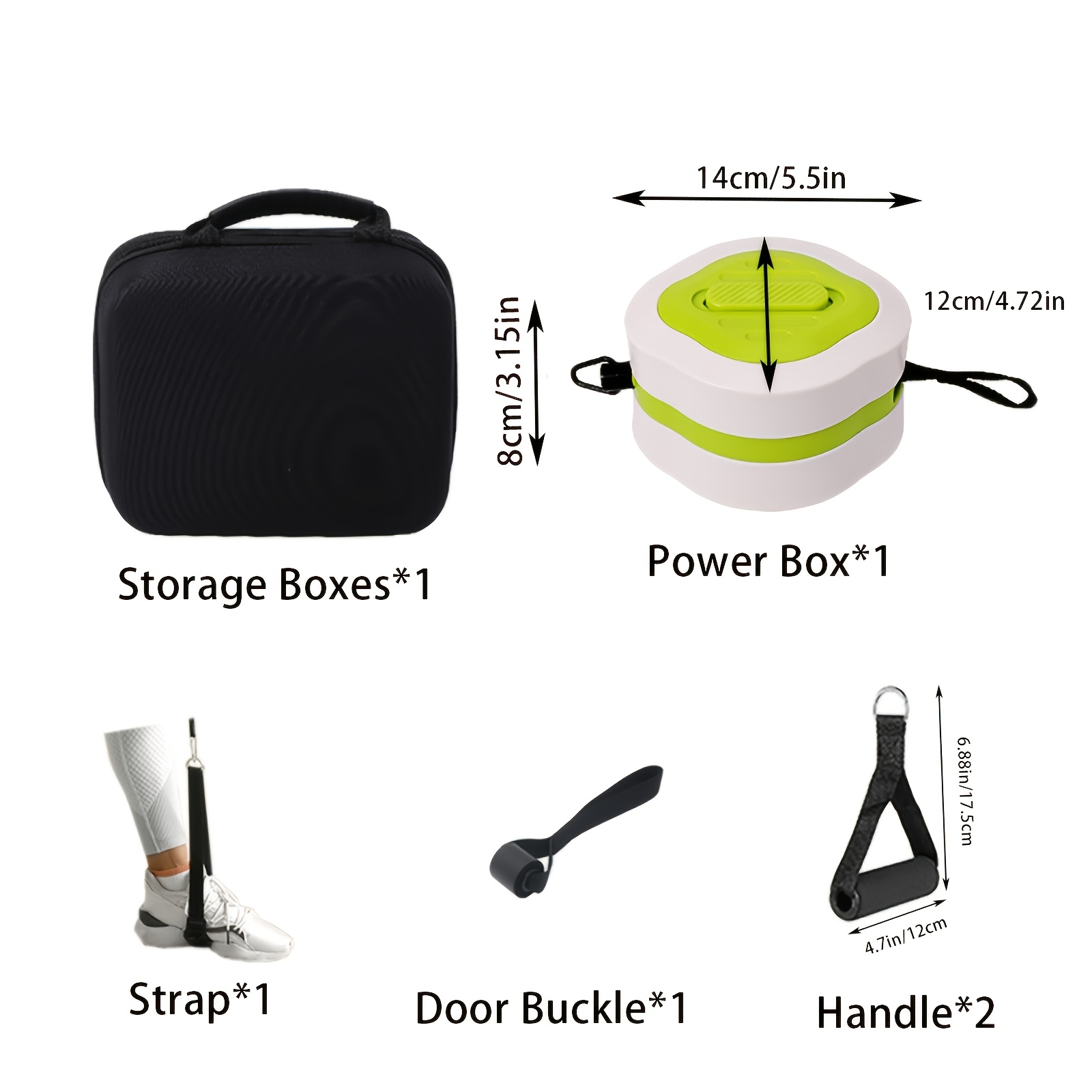 Draagbare intrekbare kabeltrai - Home Gym Equipment Set recensie en prijs